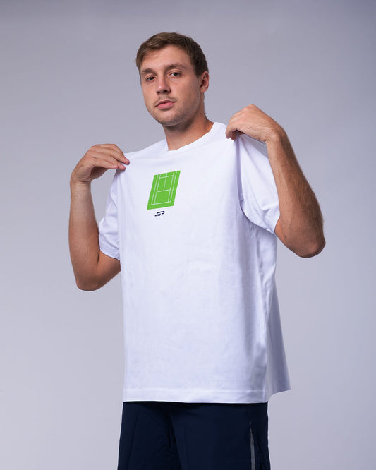 ATP ATP Rasensaison-T-Shirt – weißes T-Shirt