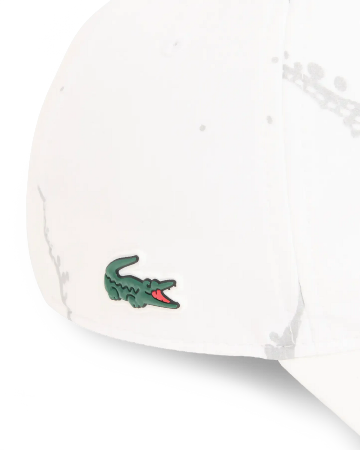 Lacoste Lacoste Reflective Print Tennis Cap - White Cap