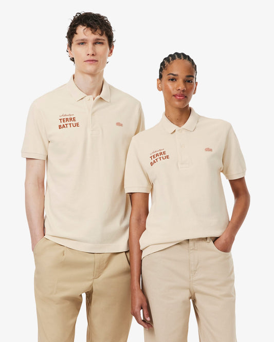 Lacoste Lacoste Roland-Garros Terre Battue Polo - Camisa Polo Chalk
