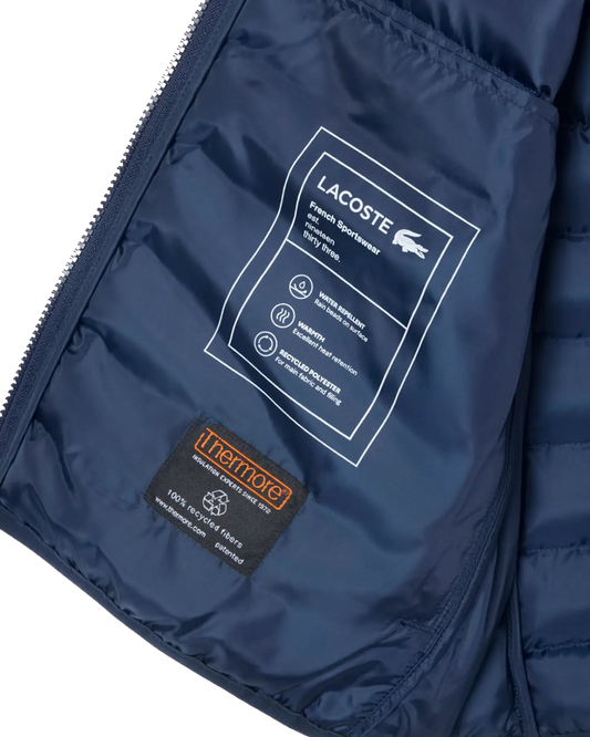 Piumino smanicato Lacoste Rolex Paris Masters Edition - blu navy
