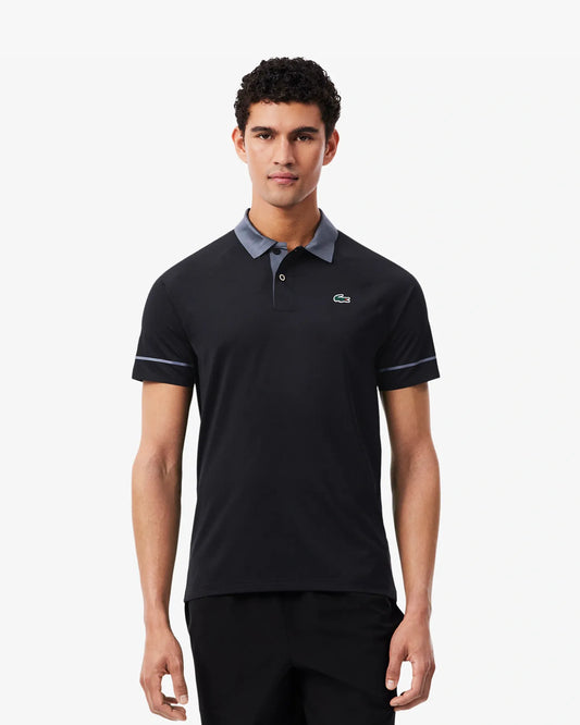 Polo Lacoste Slim Fit Tennis x Novak Djokovic On-Court - nero