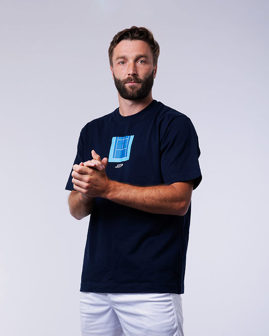 ATP ATP Hard Court Season T-Shirt - Navy T-Shirt