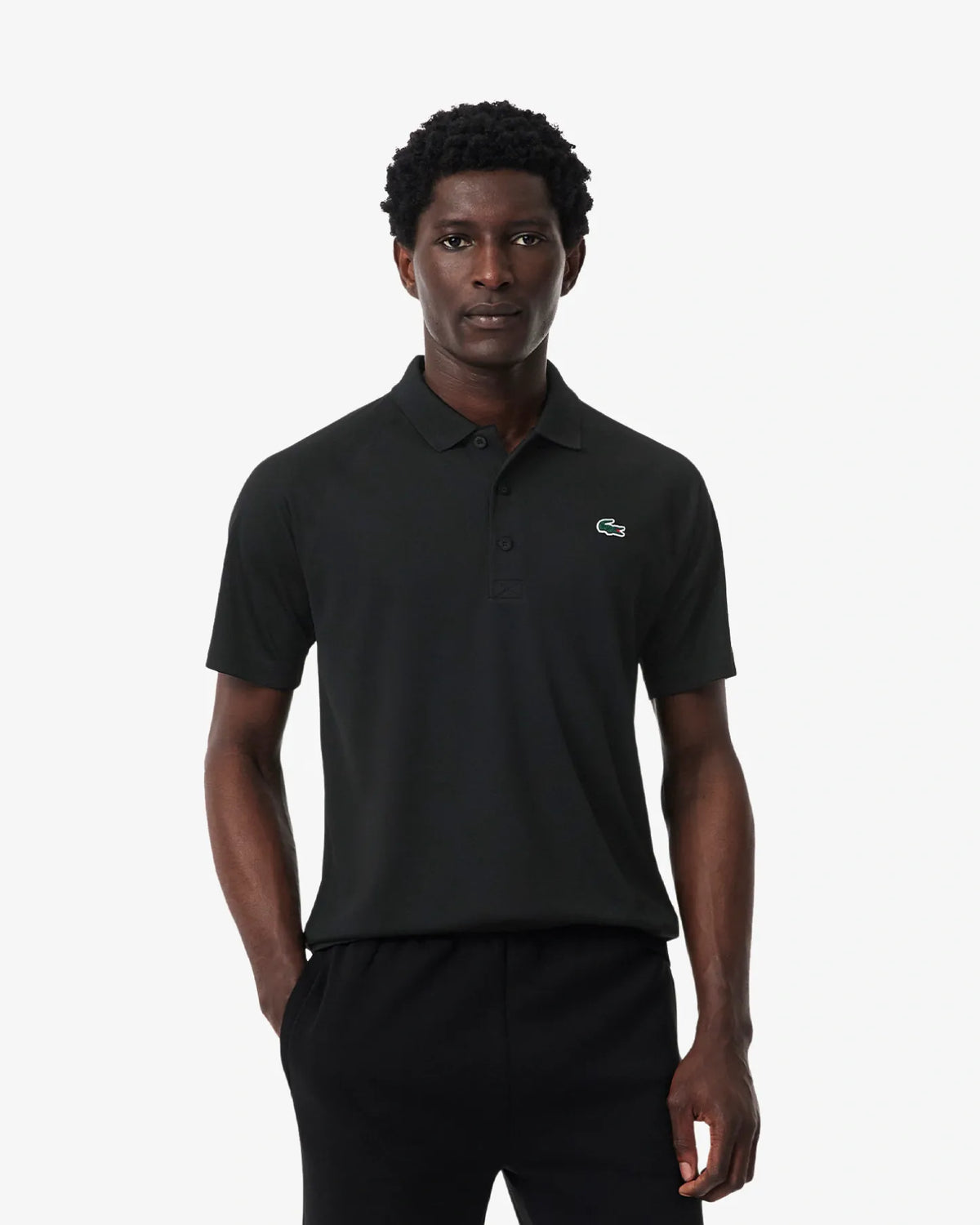 Lacoste Lacoste Core Performance-Poloshirt – schwarzes Poloshirt