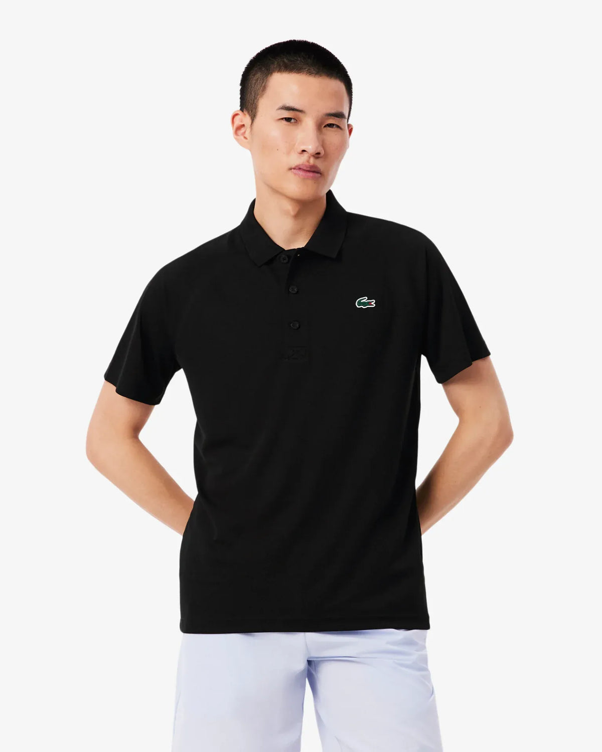 Polo raglán Core de Lacoste - polo negro