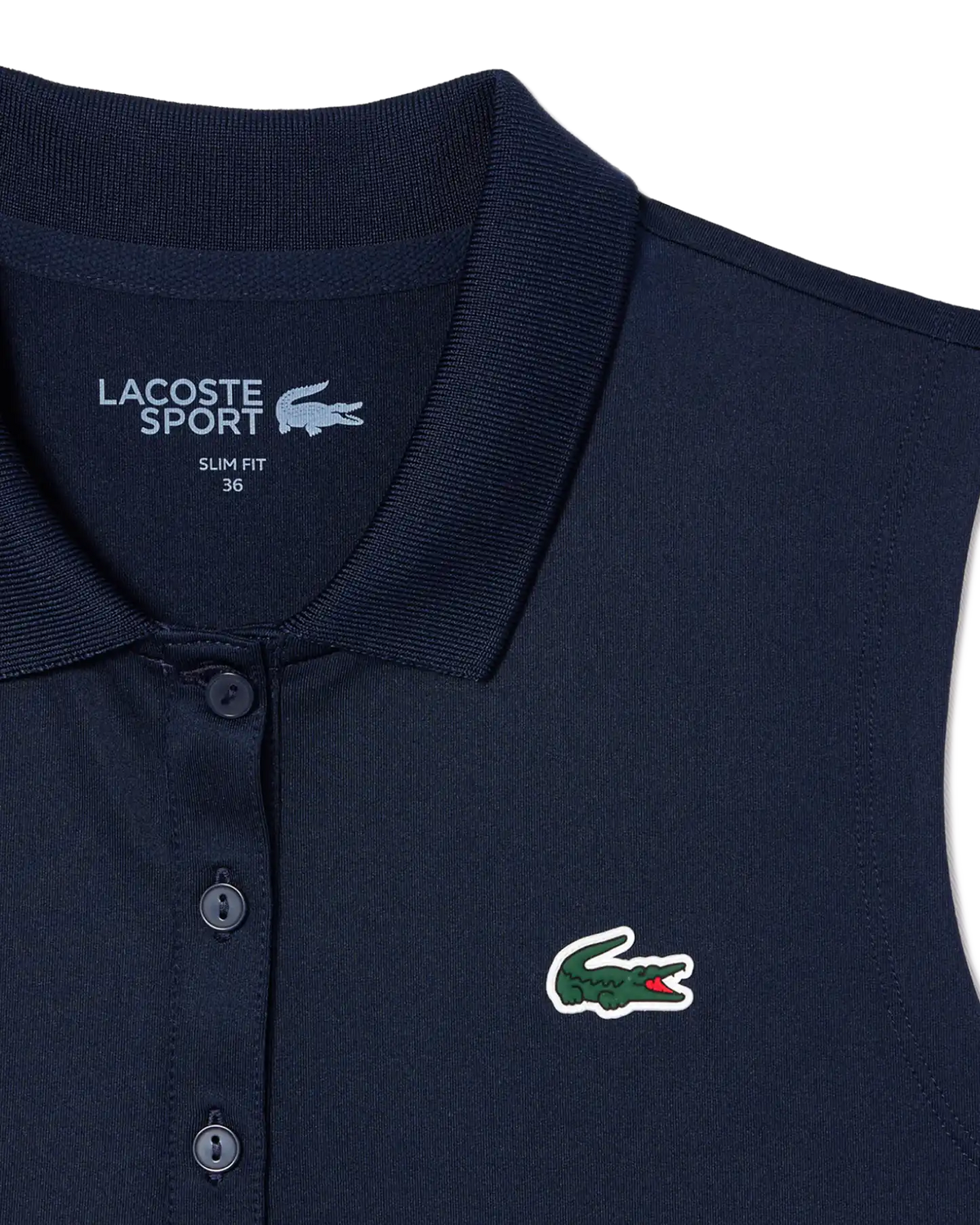 Lacoste Lacoste Core Sleeveless Technical Polo - Navy Polo Shirt