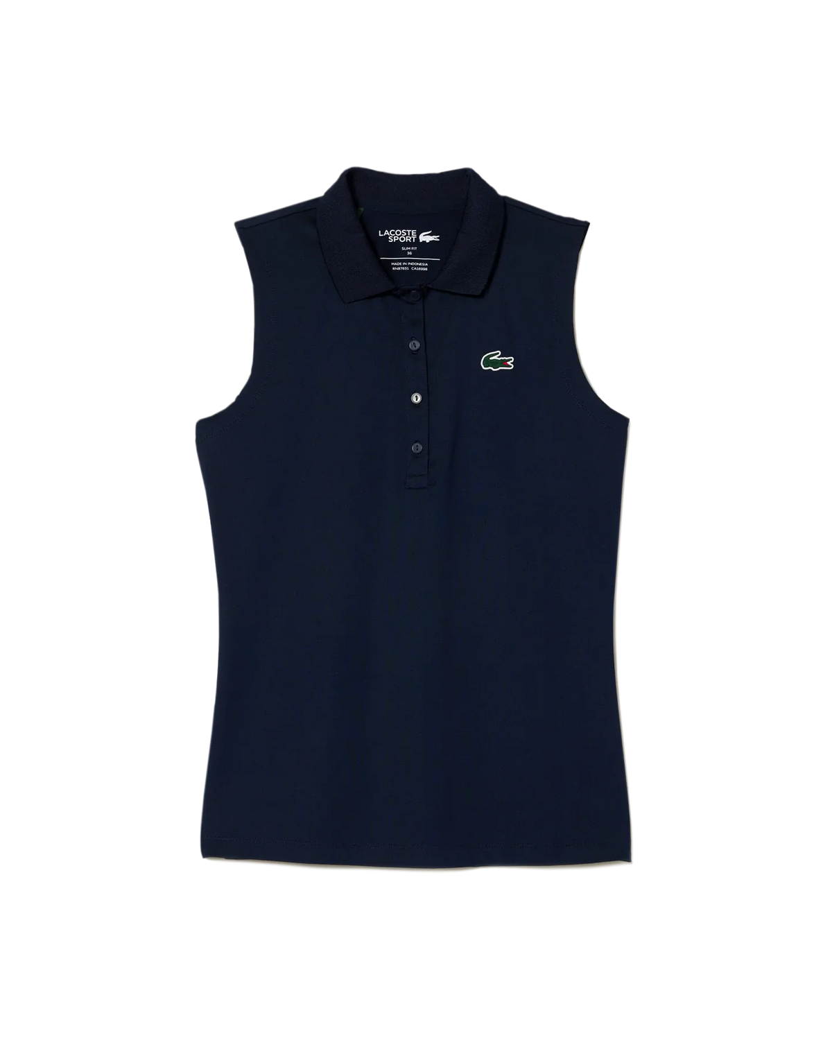 Lacoste Lacoste Core Sleeveless Technical Polo - Navy Polo Shirt
