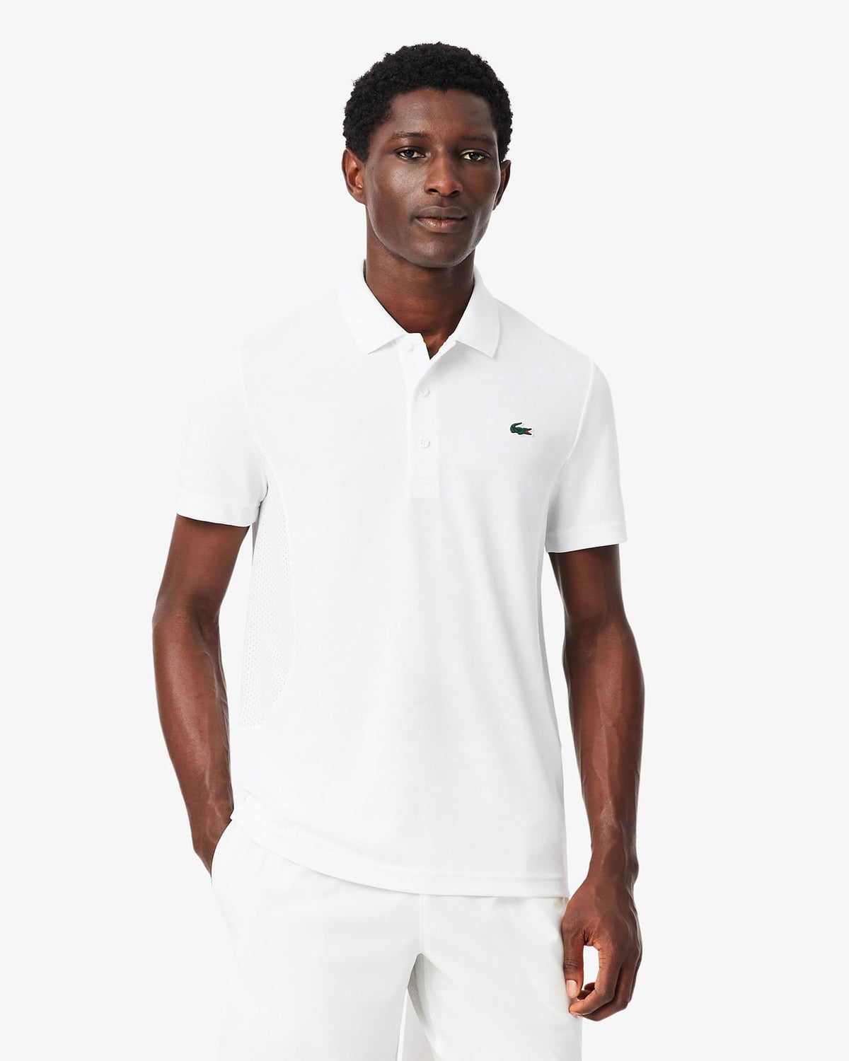 Lacoste Lacoste Novak Djokovic On-Court Polo (WMB) - White Polo Shirt
