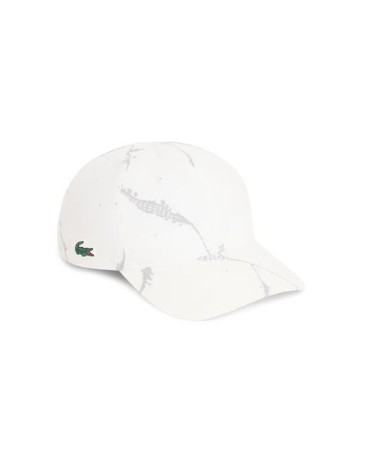 Lacoste Lacoste Reflective Print Tennis Cap - White Cap