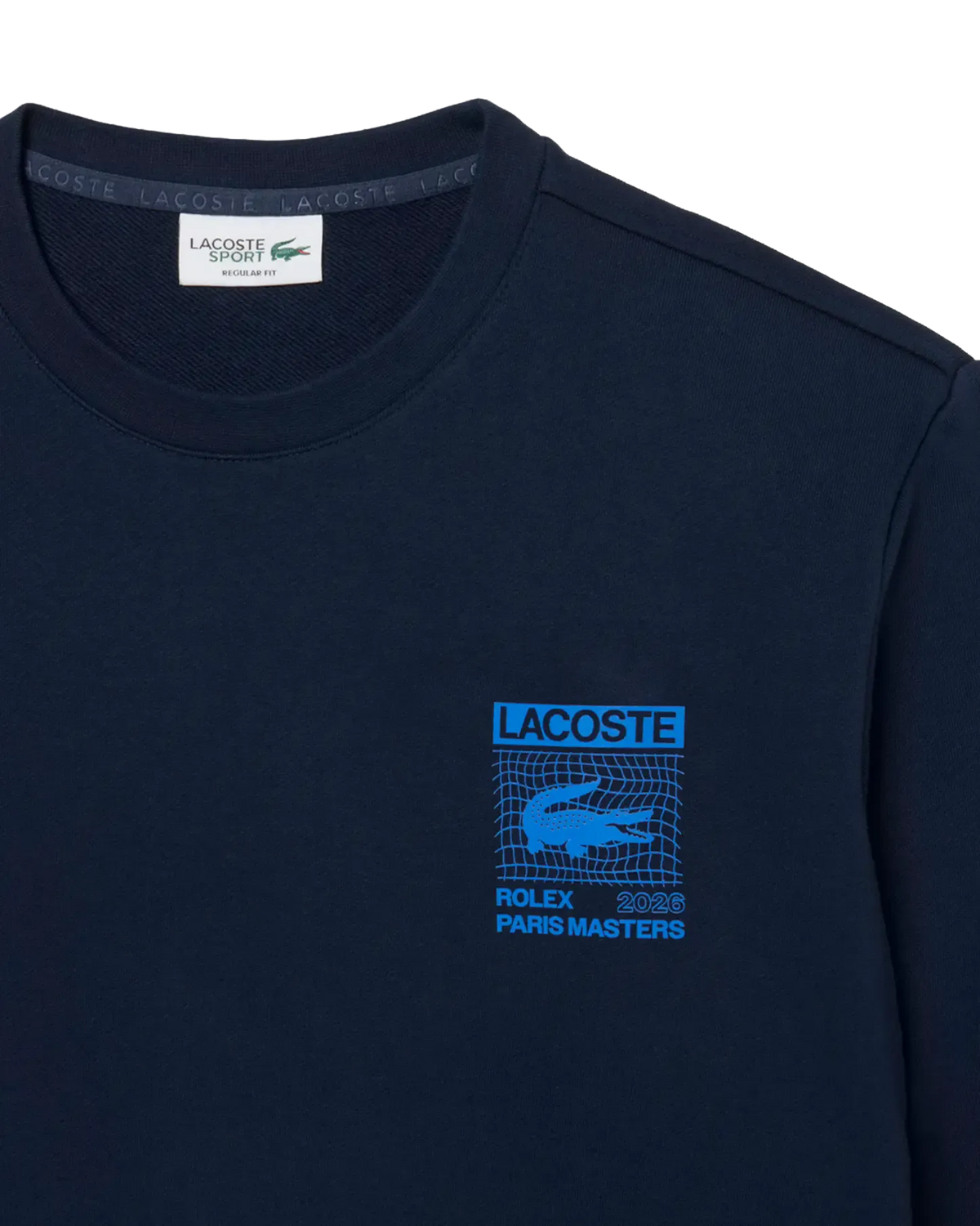 Lacoste Lacoste Regular Fit Rolex Paris Masters Edition Sweatshirt - Navy Blue Sweatshirt