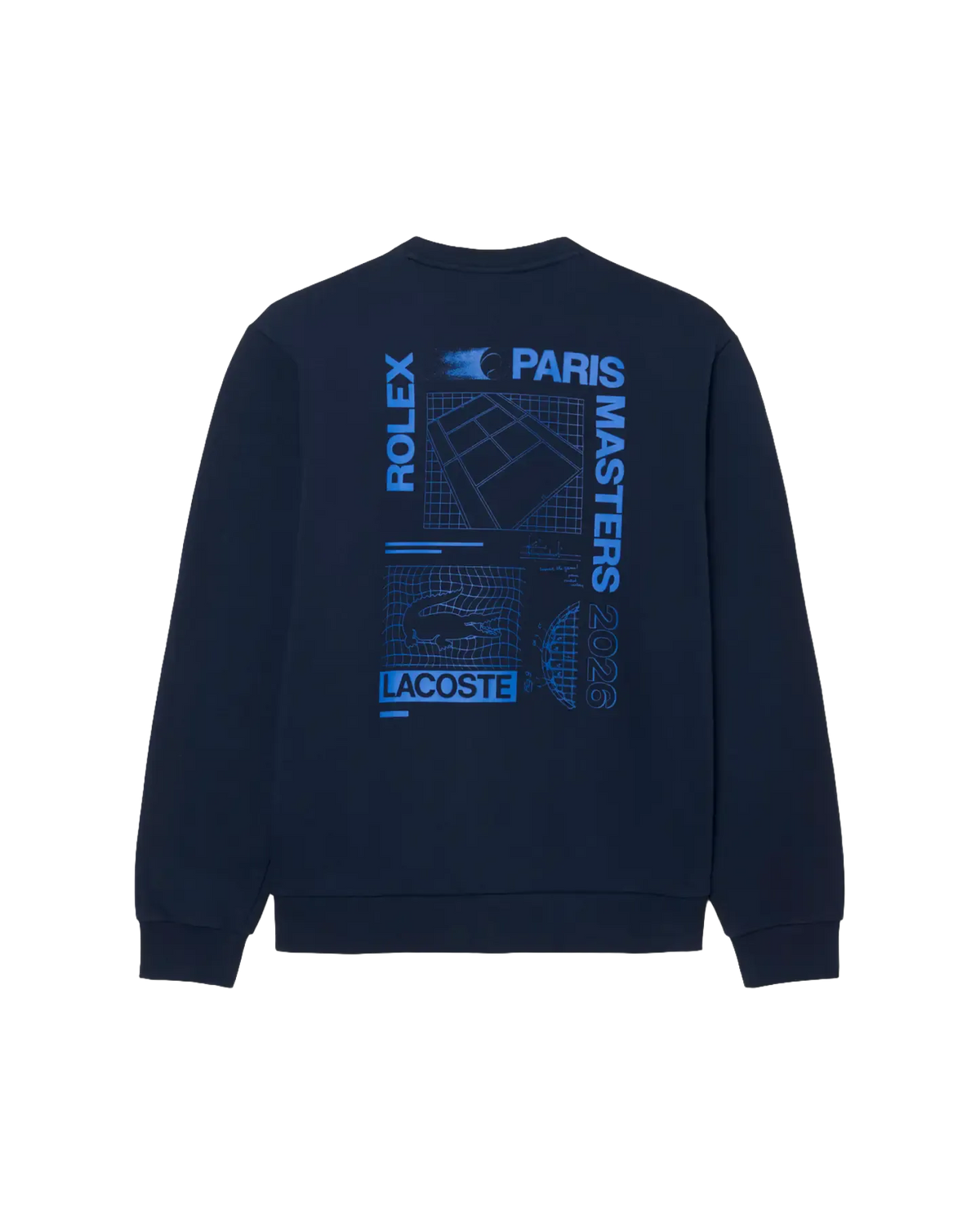 Lacoste Lacoste Regular Fit Rolex Paris Masters Edition Sweatshirt - Navy Blue Sweatshirt