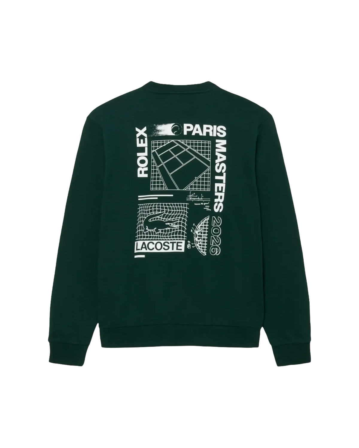 Lacoste Lacoste Regular Fit Rolex Paris Masters Edition Sweatshirt - Sinople Sweatshirt