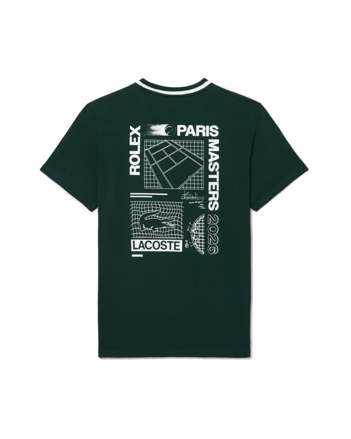 Lacoste Lacoste Relax Fit Rolex Paris Masters Edition T-shirt - Sinople T-Shirt