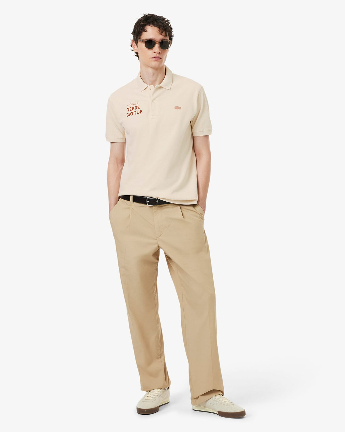 Polo Lacoste Roland-Garros Terra Battuta - Polo Chalk