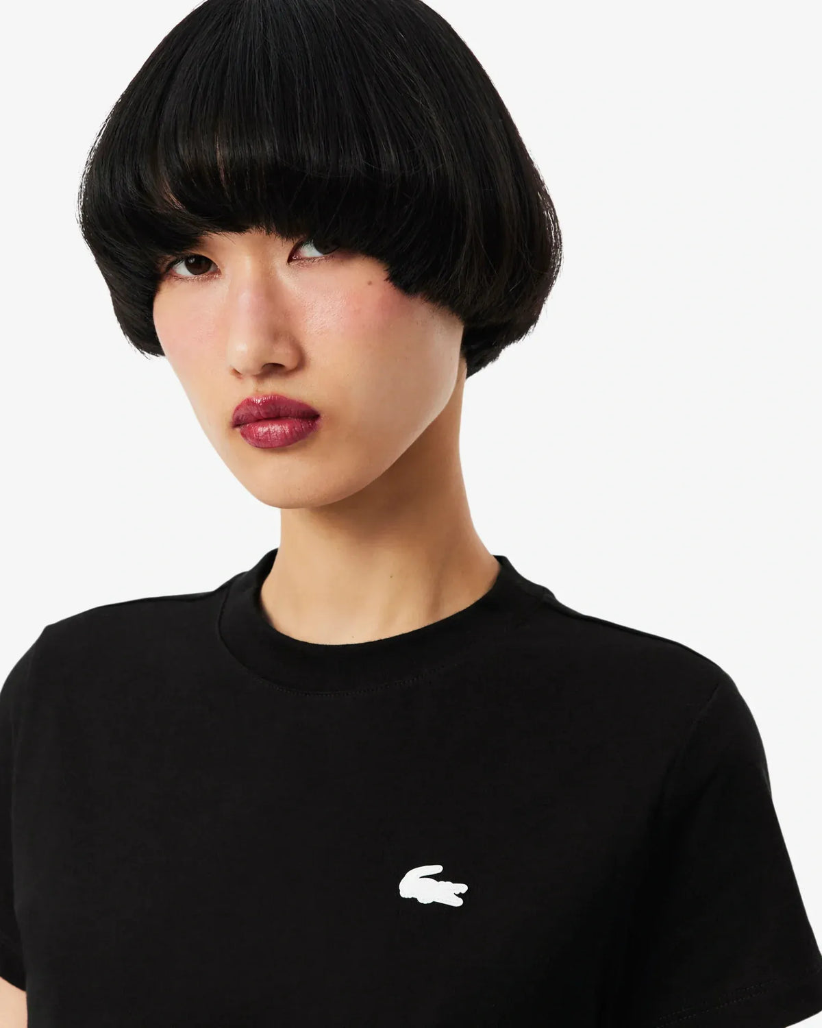 Lacoste Lacoste Damen Classic-T-Shirt - Schwarzes T-Shirt 8