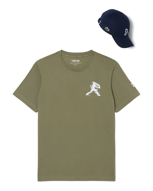 Lacoste Lacoste x Novak Djokovic T-shirt and Cap - Khaki Cap