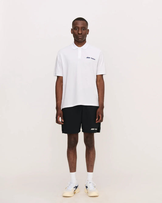 Palmes ATP Pique Polo - White Polo Shirt
